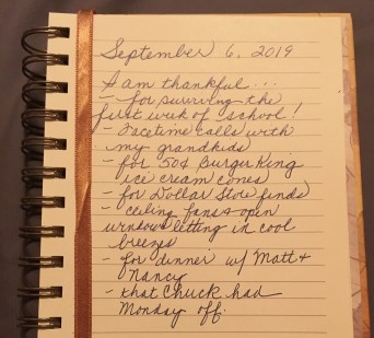 Gratitude journal